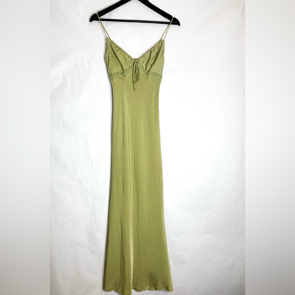 Princess Polly Emily Maxi Dress in “Green” Size US 2 | Slip Dress Lace Detailing - Picture 12 of 16